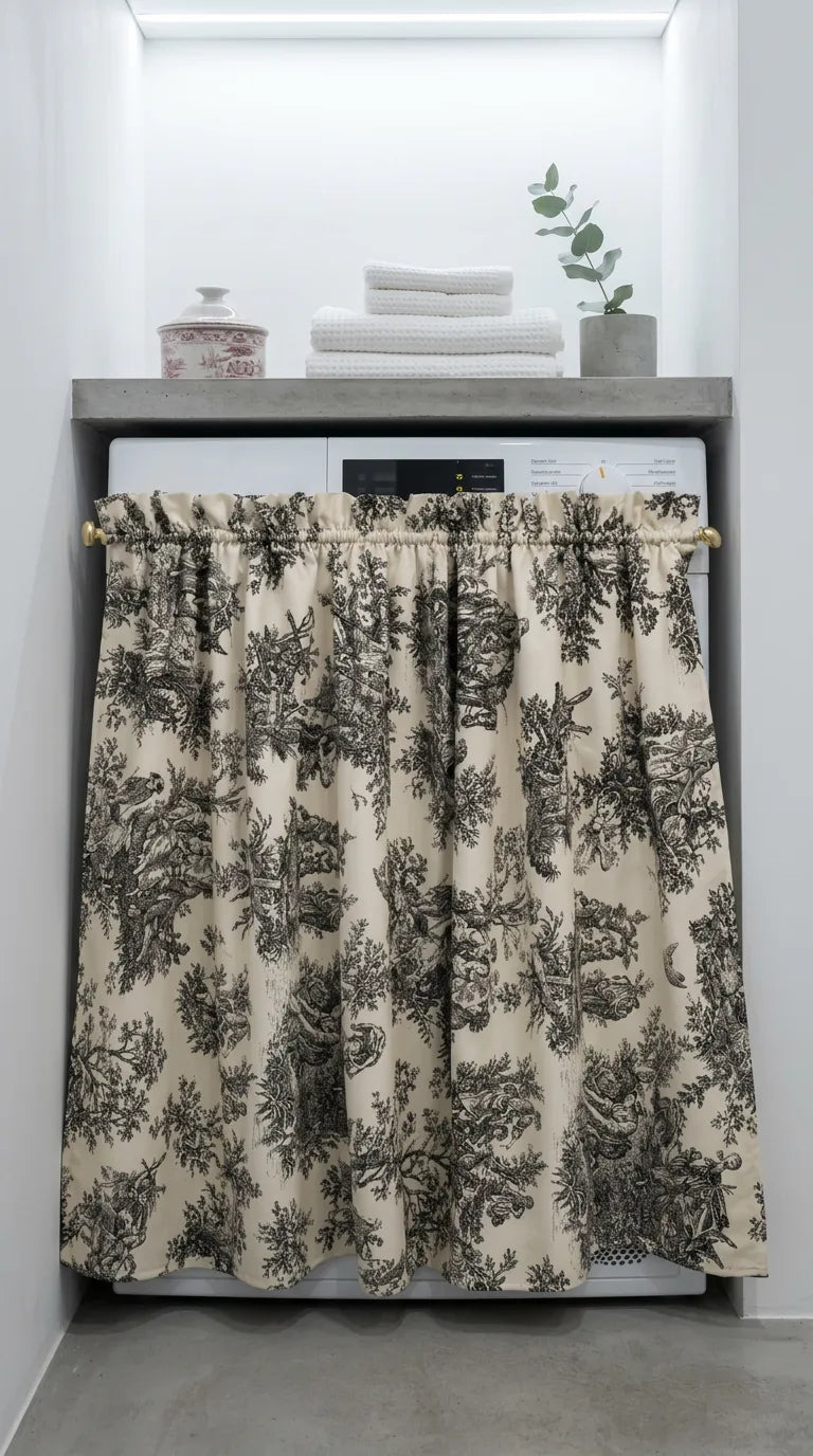 Mıknatıslı Bulaşık-Çamaşır-Kurutma Makinesi Perdesi Toile (**Premium Serisi**) Sİyah