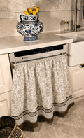 Mıknatıslı Bulaşık Makine Perdesi Vintage Provence (5 Çiçekli Fransız Kır Evi)